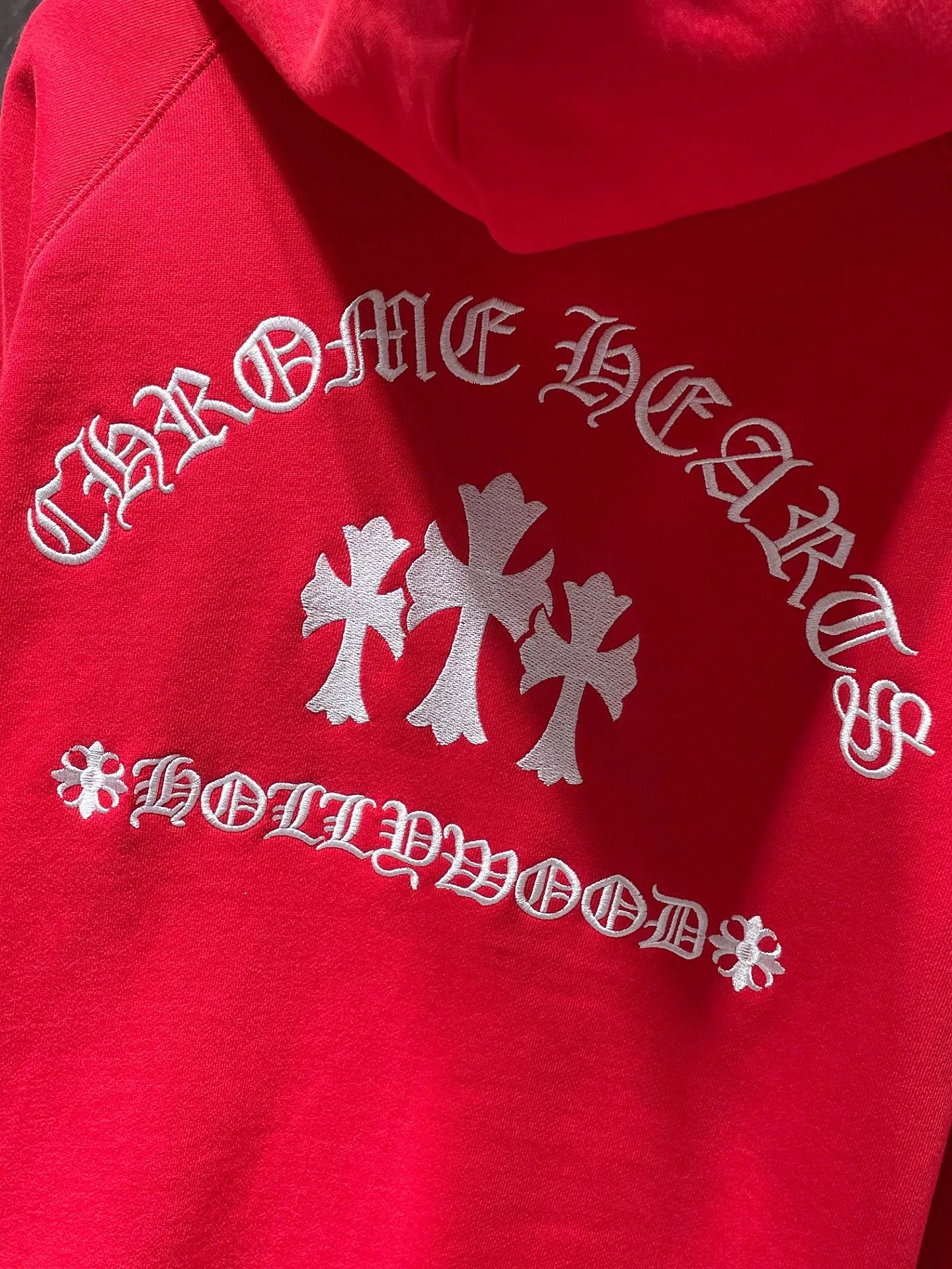 P270 Chrome Hearts Autumn and Winter 2025 counter sync ❤️ Chrome Hearts red U Sailin On zipper sweatshirt Improved customized version 1:1 high-weight high-quality fabric Recommended color: red black Size: S, M, L, XL